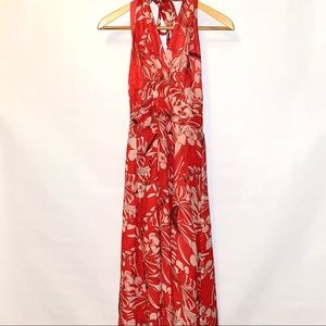 Oscar De La Renta Floral Silk Maxi Dress